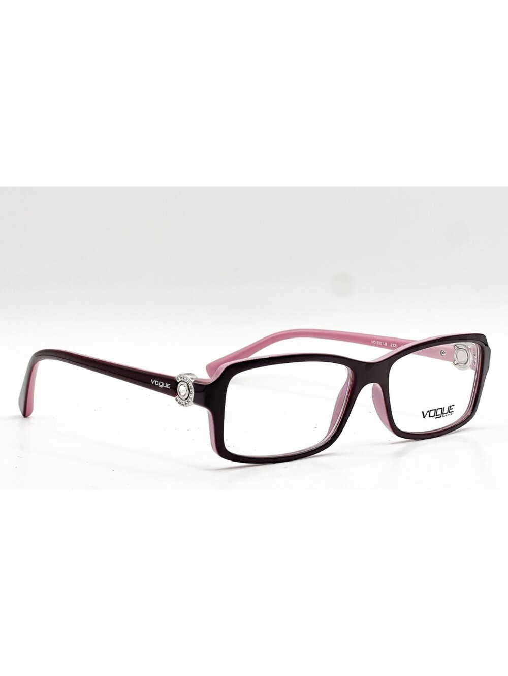 Vogue Vo 5001-B 2321 Eggplant/Opal Pink Authentic Eyeglasses 54-16-135 - Picture 4 of 5